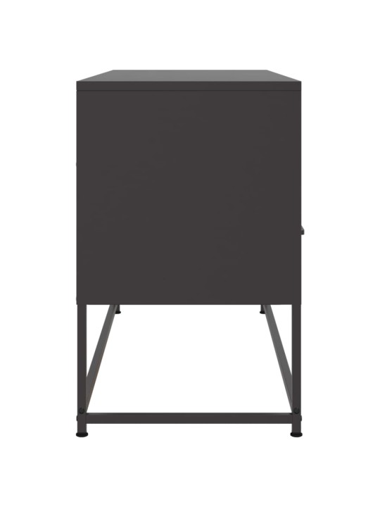 Tv skapītis, 100,5x39x60,5 cm, tērauds, melns