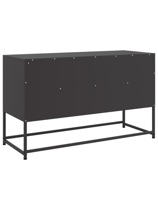 Tv skapītis, 100,5x39x60,5 cm, tērauds, melns
