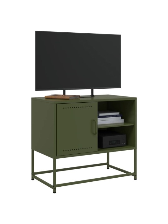Tv skapītis, 100,5x39x60,5 cm, tērauds, sinepju dzeltens