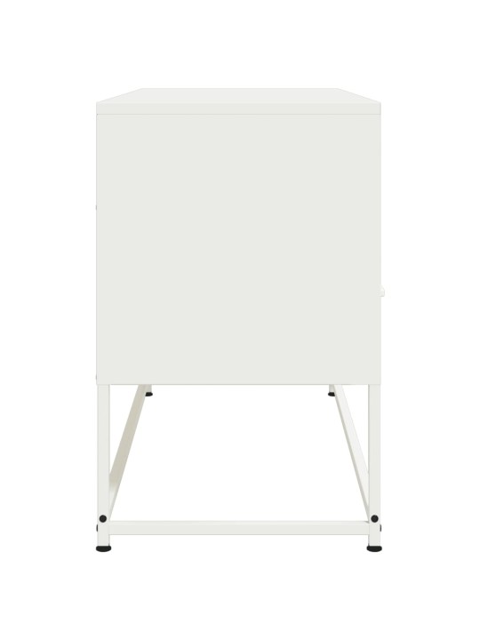 Tv skapītis, balts, 100,5x39x60,5 cm, tērauds