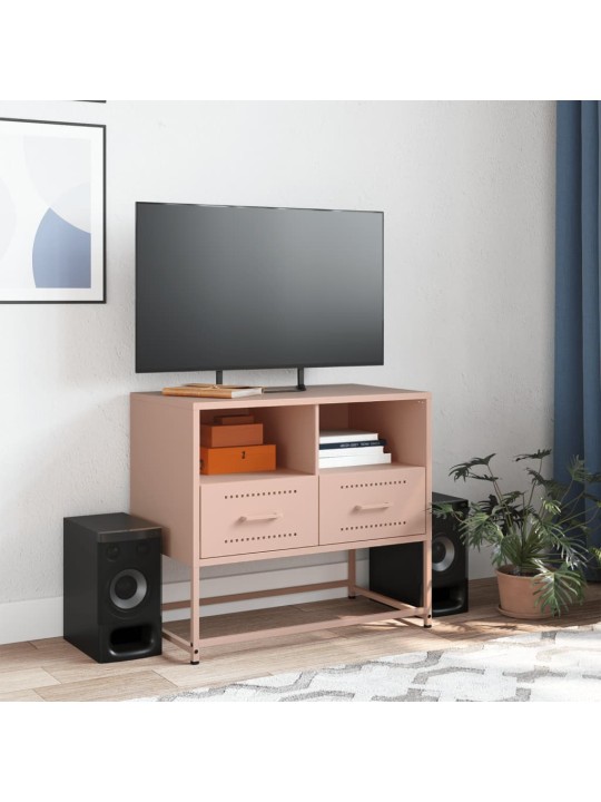Tv skapītis, rozā, 68x39x60,5 cm, tērauds