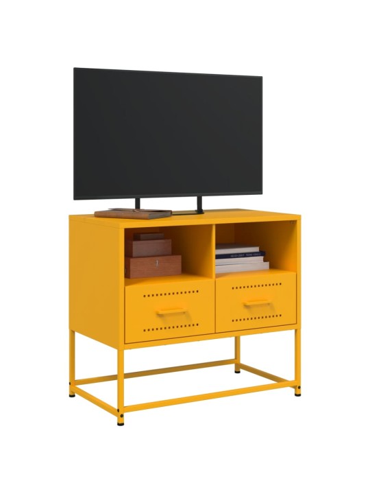 Tv skapītis, 68x39x60,5 cm, tērauds, sinepju dzeltens
