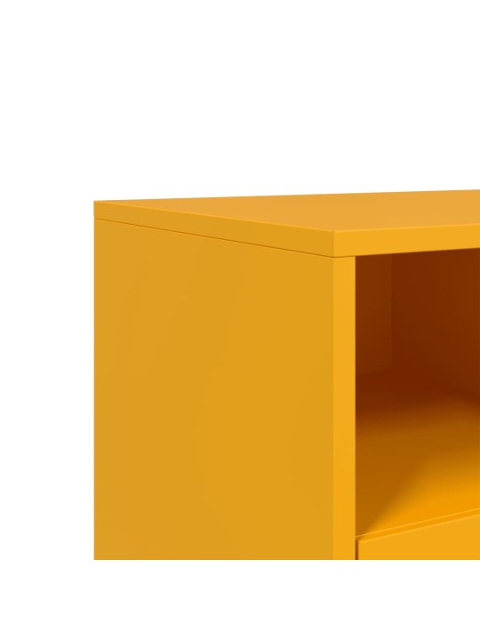 Tv skapītis, 68x39x60,5 cm, tērauds, sinepju dzeltens