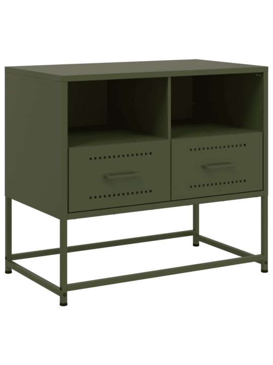 Tv skapītis, 68x39x60,5 cm, tērauds, olīvu zaļš