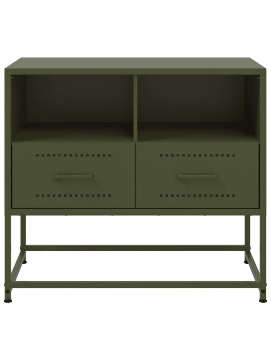 Tv skapītis, 68x39x60,5 cm, tērauds, olīvu zaļš