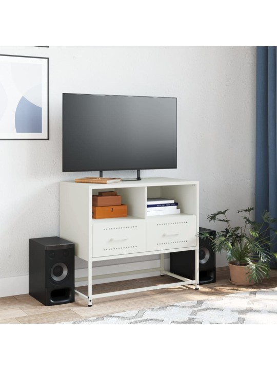 Tv skapītis, balts, 68x39x60,5 cm, tērauds