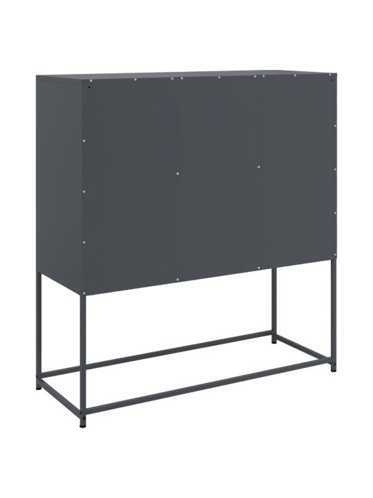 Kumode, antracītpelēka, 100,5x39x107 cm, tērauds