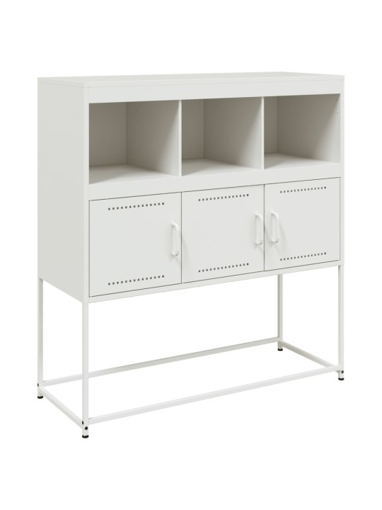 Kumode, balta, 100,5x39x107 cm, tērauds