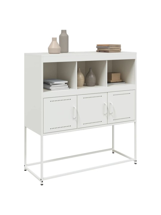 Kumode, balta, 100,5x39x107 cm, tērauds