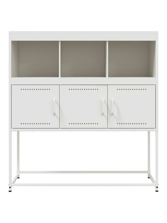 Kumode, balta, 100,5x39x107 cm, tērauds