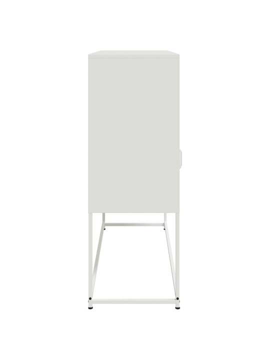 Kumode, balta, 100,5x39x107 cm, tērauds