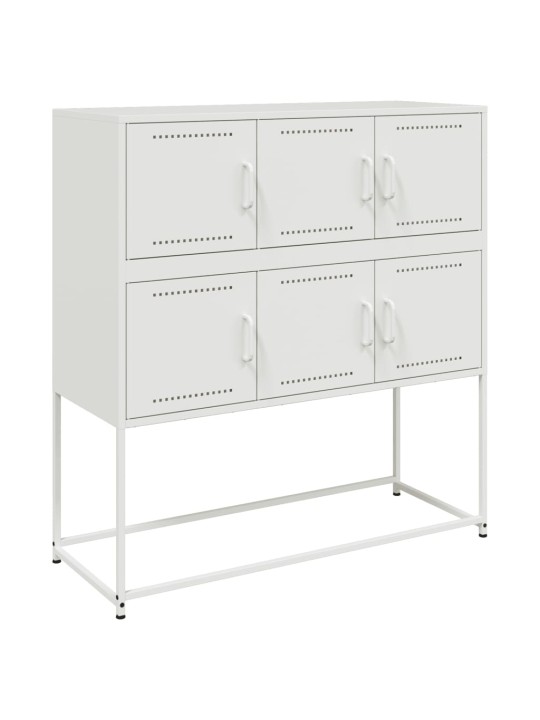 Kumode, balta, 100,5x39x107 cm, tērauds