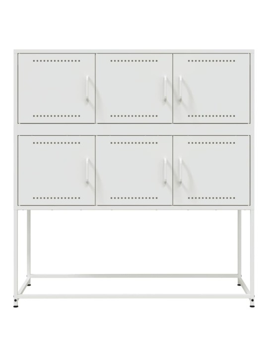 Kumode, balta, 100,5x39x107 cm, tērauds