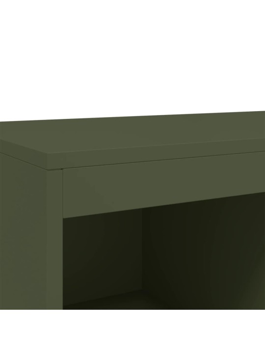 Augstais skapītis, olīvu zaļš, 68x39x111,5 cm, tērauds