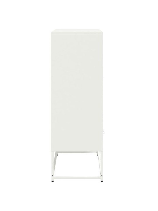 Augstais skapītis, balts, 68x39x111,5cm, tērauds