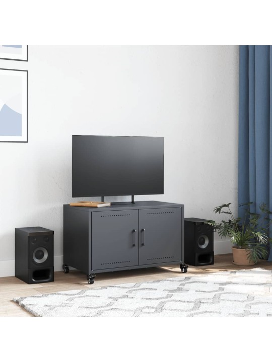 Tv skapītis, pelēks, 68x39x43,5 cm, tērauds