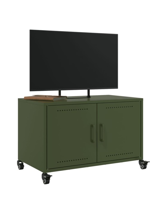 Tv skapītis, 68x39x43,5 cm, tērauds, olīvu zaļš