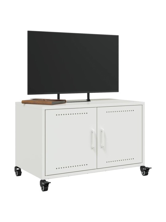 Tv skapītis, balts, 68x39x43,5 cm, tērauds