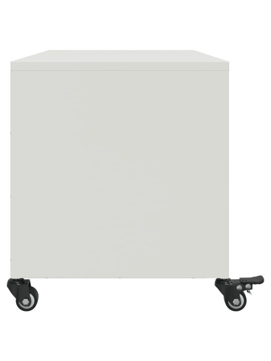 Tv skapītis, balts, 68x39x43,5 cm, tērauds