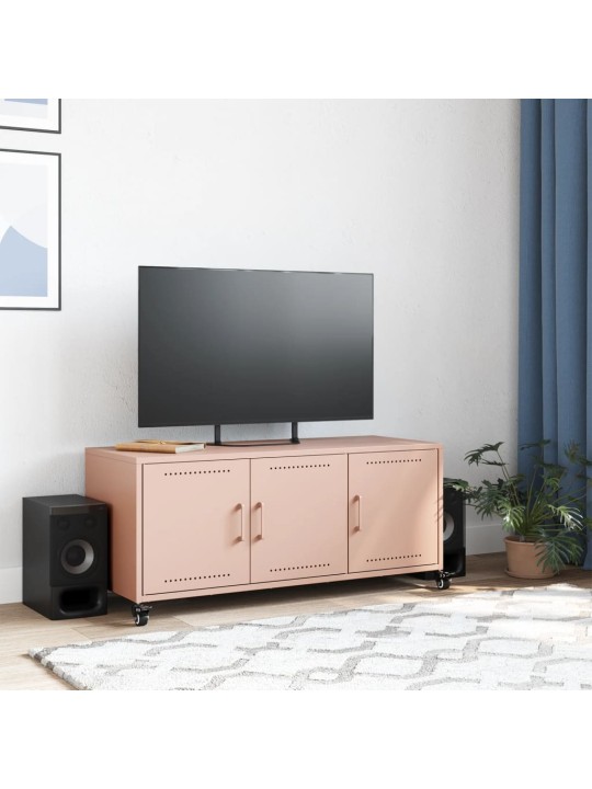Tv skapītis, rozā, 100,5x39x43,5 cm, tērauds