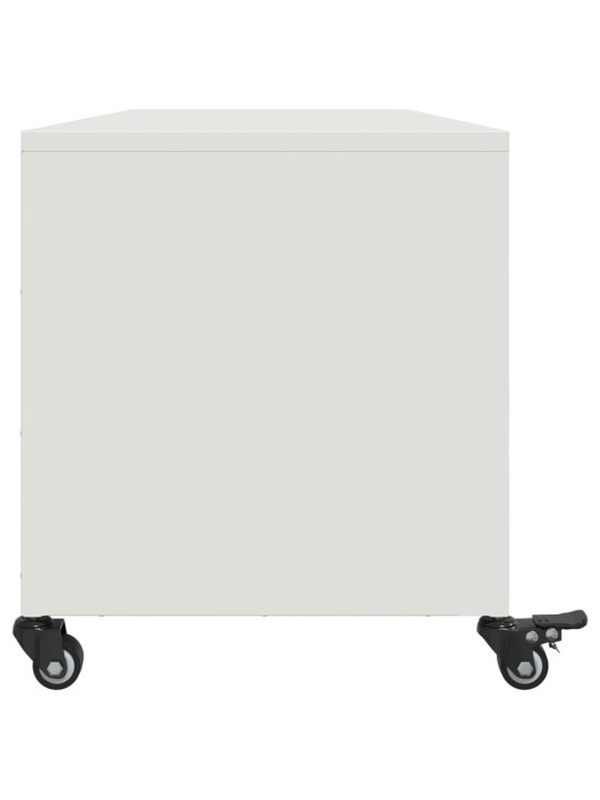 Tv skapītis, balts, 100,5x39x43,5 cm, tērauds