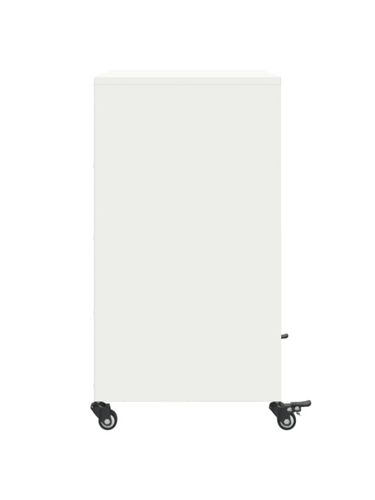Kumode, balta, 68x39x72 cm, tērauds