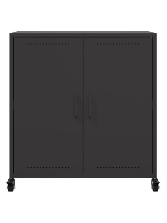 Kumode, melna, 68,5x39x72 cm, tērauds