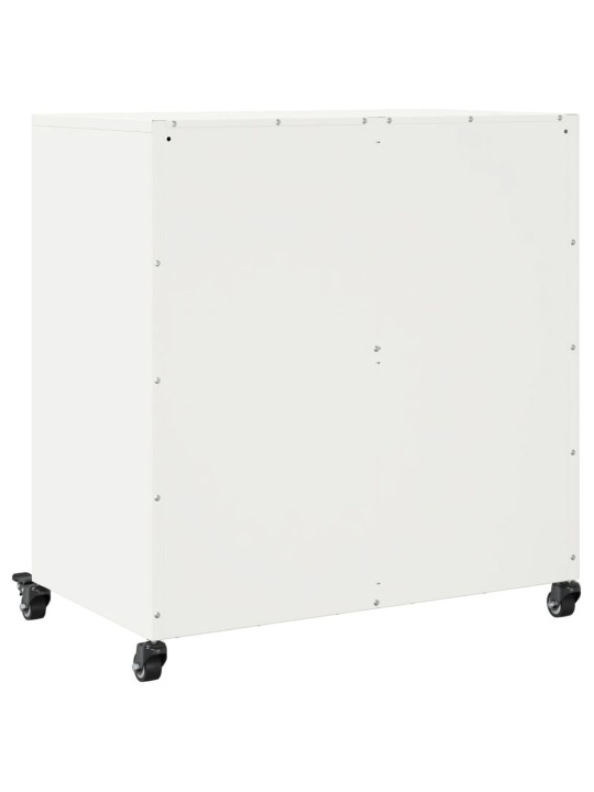 Kumode, balta, 68,5x39x72 cm, tērauds