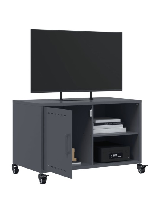 Tv skapītis, pelēks, 68x39x43,5 cm, tērauds