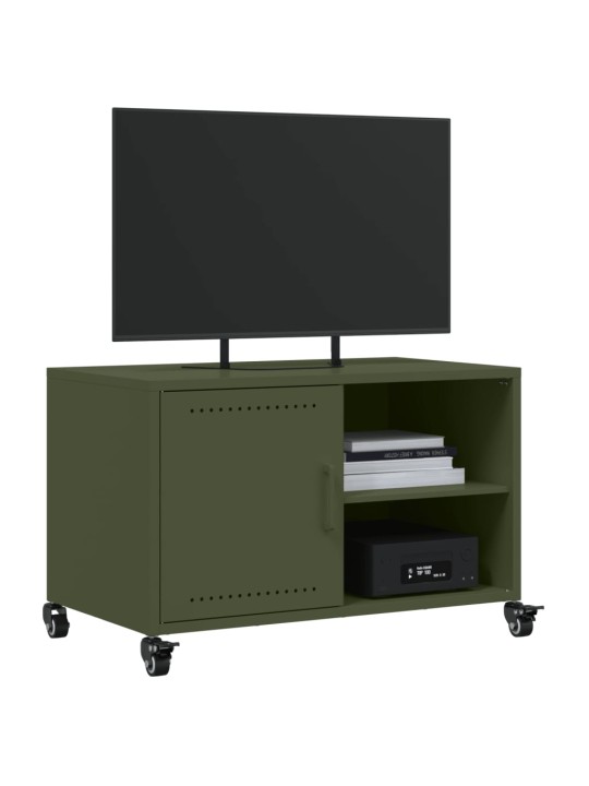 Tv skapītis, 68x39x43,5 cm, tērauds, olīvu zaļš