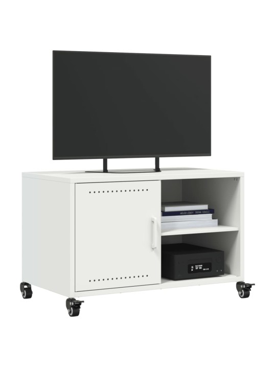 Tv skapītis, balts, 68x39x43,5 cm, tērauds