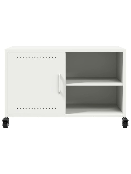 Tv skapītis, balts, 68x39x43,5 cm, tērauds