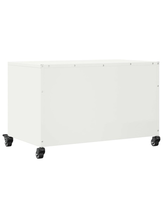 Tv skapītis, balts, 68x39x43,5 cm, tērauds