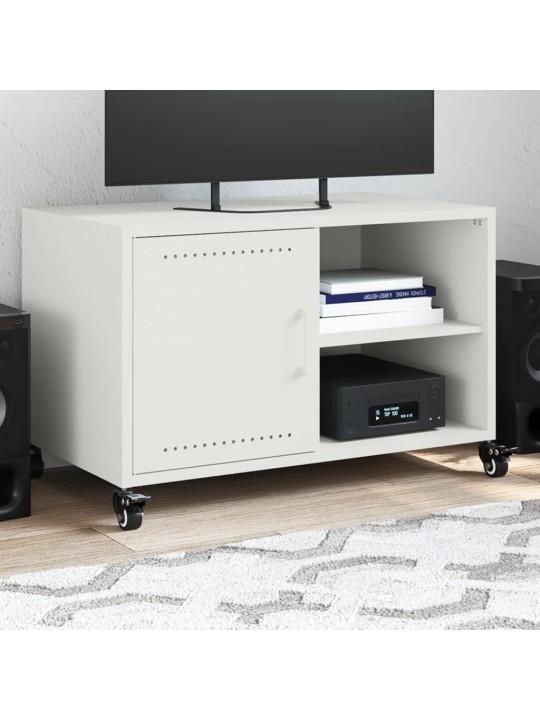 Tv skapītis, balts, 68x39x43,5 cm, tērauds