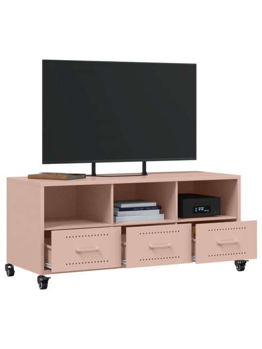 Tv skapītis, rozā, 100,5x39x43,5 cm, tērauds