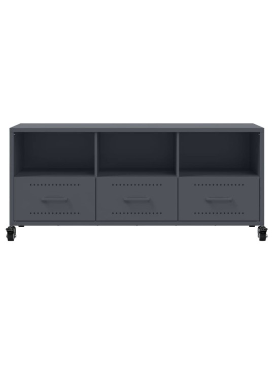Tv skapītis, pelēks, 100,5x39x43,5 cm, tērauds