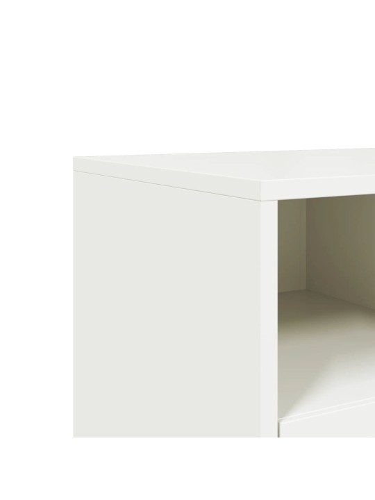 Tv skapītis, balts, 100,5x39x43,5 cm, tērauds