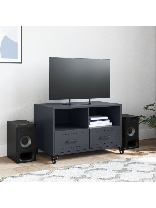 Tv skapītis, pelēks, 68x39x43,5 cm, tērauds