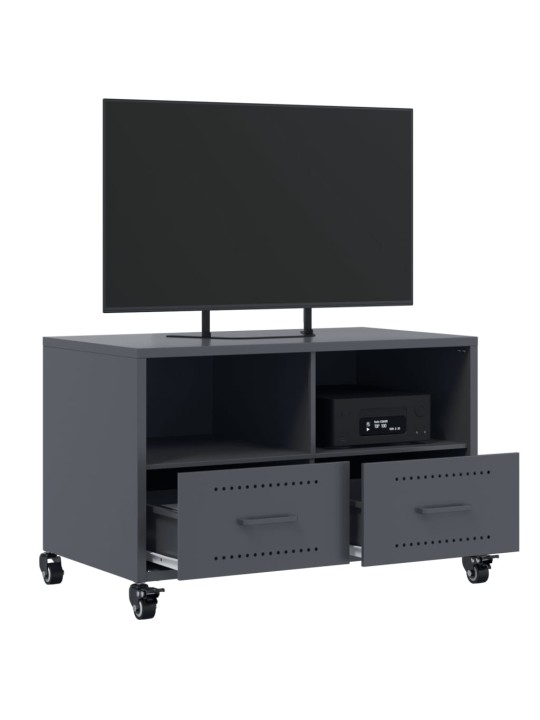 Tv skapītis, pelēks, 68x39x43,5 cm, tērauds