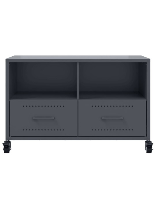 Tv skapītis, pelēks, 68x39x43,5 cm, tērauds