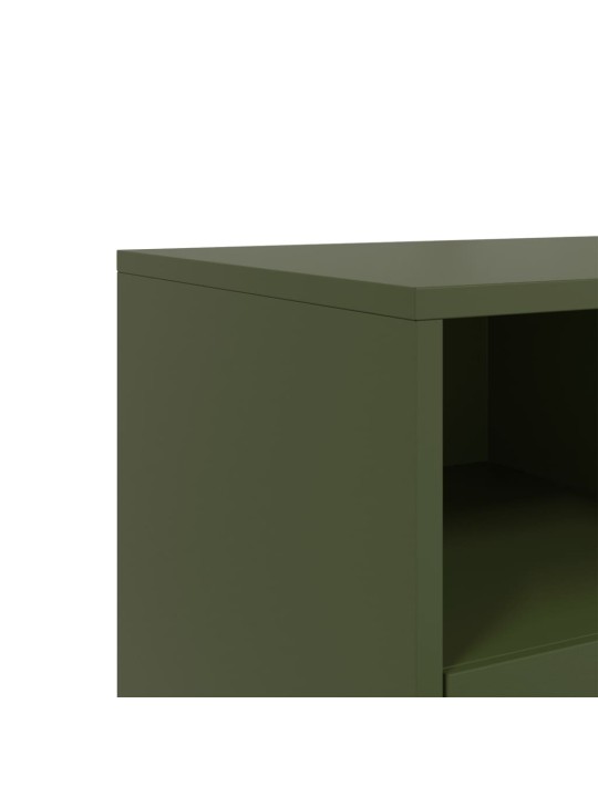 Tv skapītis, 68x39x43,5 cm, tērauds, olīvu zaļš