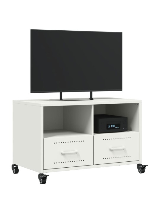 Tv skapītis, balts, 68x39x43,5 cm, tērauds