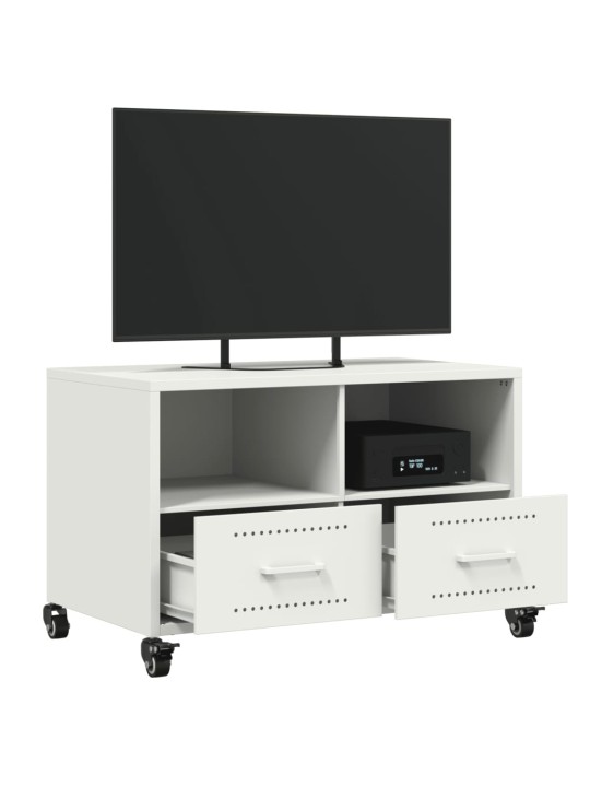 Tv skapītis, balts, 68x39x43,5 cm, tērauds