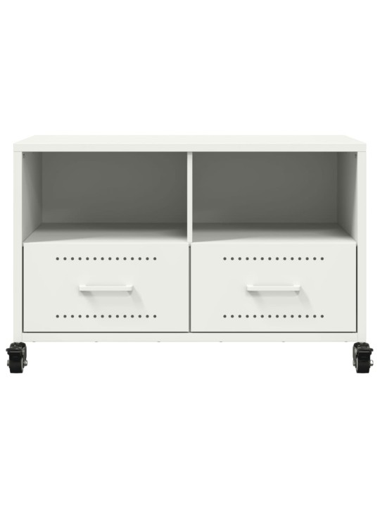 Tv skapītis, balts, 68x39x43,5 cm, tērauds