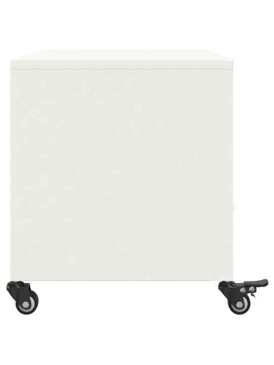 Tv skapītis, balts, 68x39x43,5 cm, tērauds