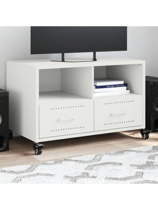 Tv skapītis, balts, 68x39x43,5 cm, tērauds