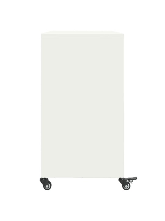 Kumode, balta, 100,5x39x72 cm, tērauds