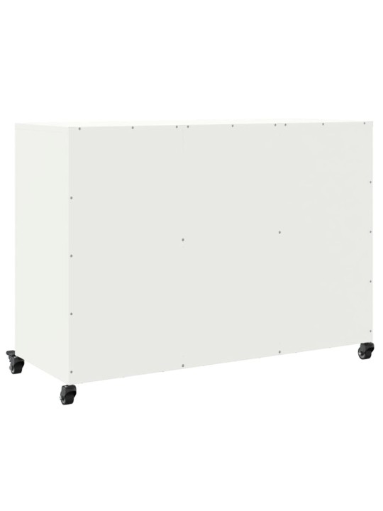 Kumode, balta, 100,5x39x72 cm, tērauds