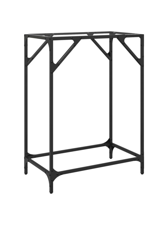 Konsoles galdiņš, 60x35x81 cm, caurspīdīgs, rūdīts stikls