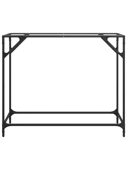 Konsoles galdiņš, 98x35x81 cm, caurspīdīgs, rūdīts stikls